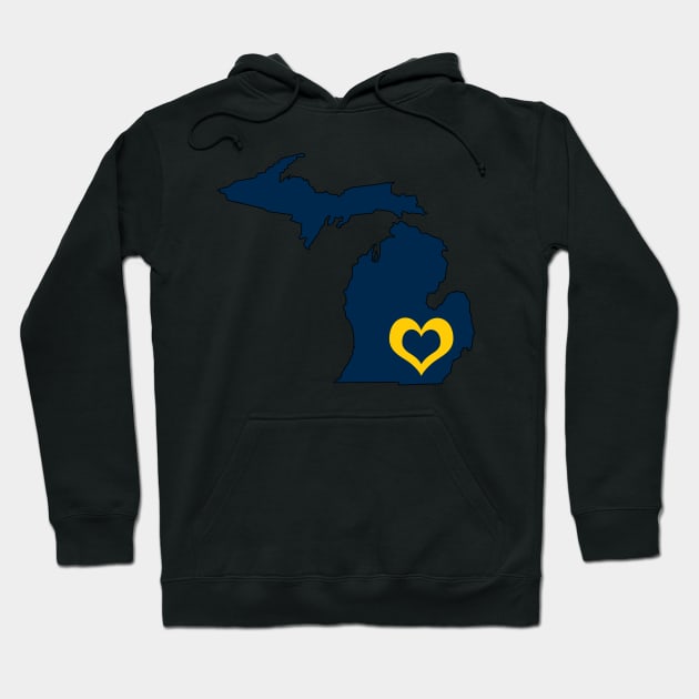 Michigan Love Hoodie by somekindofguru